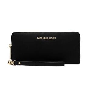 MICHAEL  Michael Kors black Jet Set Travel Continental NWT